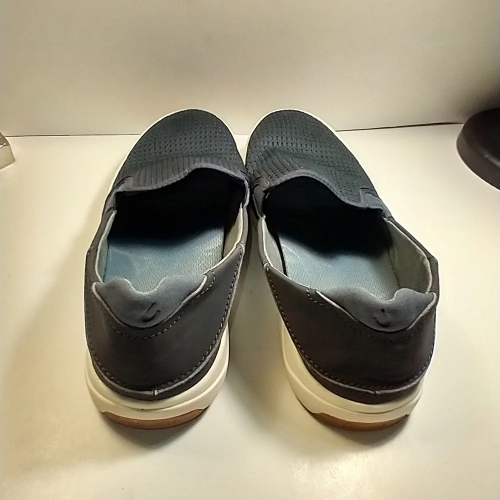 Olukai Lae'Ahi Blue Mesh Casual Slip On Loafers Shoes Men's sz 9